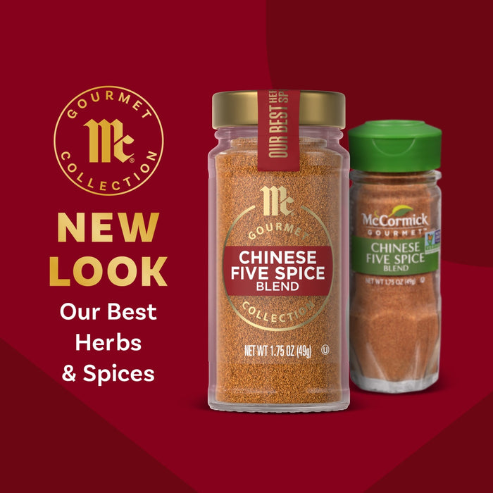 McCormick is showcasing their new look for their Gourmet Collection of herbs and spices, featuring Chinese Five Spice Blend.