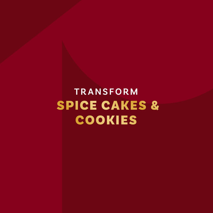 The image promotes transforming spice cakes and cookies.