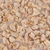A close-up shows a pile of diced candied ginger, showcasing its crystalline texture and golden color.