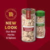 A new look for McCormick Gourmet Collection herbs and spices is showcased with jars of crystallized ginger.
