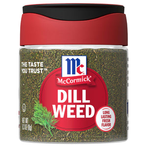 A jar of McCormick Dill Weed.
