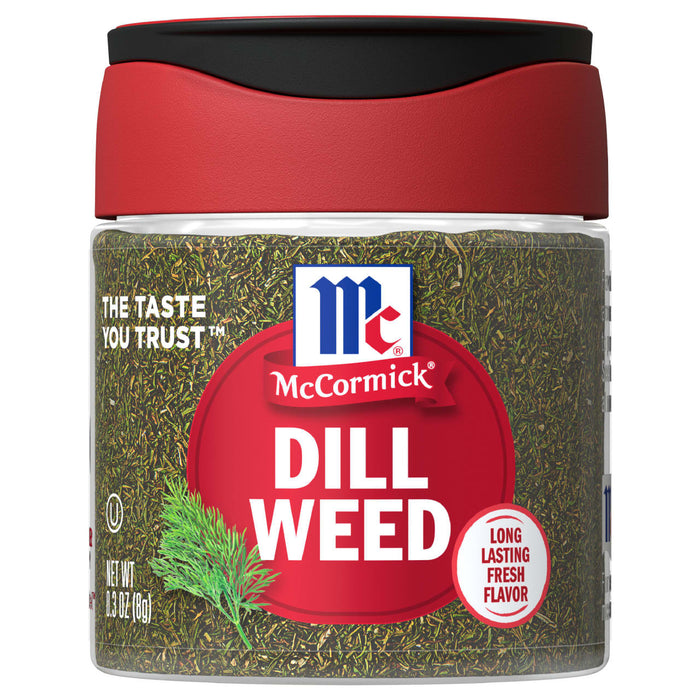 A jar of McCormick Dill Weed.