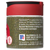 A McCormick Dill Weed spice jar with a red lid.