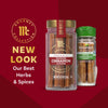 McCormick Gourmet Collection spices are shown with a new look for their best herbs and spices.