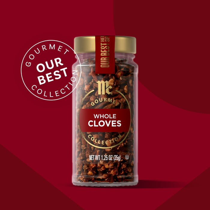 A jar of Nelson &amp; Irving Whole Cloves, part of their Gourmet Our Best Collection.