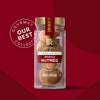 A jar of McCormick Gourmet Organic Whole Nutmegs is featured as part of the Our Best Collection.