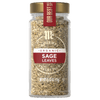 A glass jar of McCormick Gourmet Organic Sage Leaves.