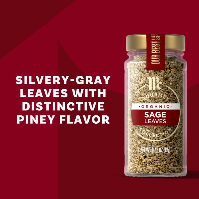 The Urban Accents Sage Leaves product features silvery-gray leaves with a distinctive piney flavor.