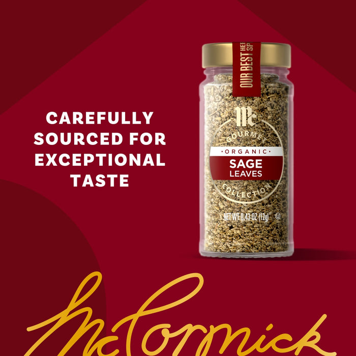 McCormick Sage Leaves are carefully sourced for exceptional taste.