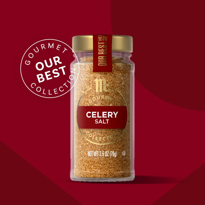 A jar of The Modern Gourmet Celery Salt, part of the Our Best Collection.