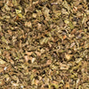 Dried oregano leaves, commonly used as a culinary herb.