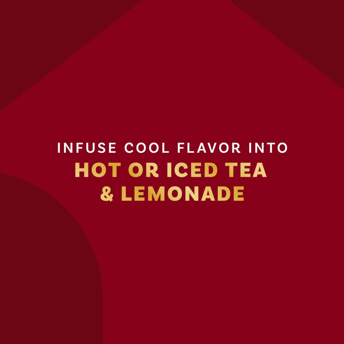 Infuse cool flavor into hot or iced tea and lemonade.