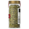 A jar of McCormick Italian Parsley is shown, highlighting the product's appearance and packaging.