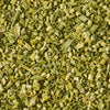 A close-up view of dried, chopped chives.