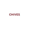The word CHIVES is displayed in a simple, bold font.