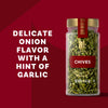 McCormick Chives offer a delicate onion flavor with a hint of garlic.