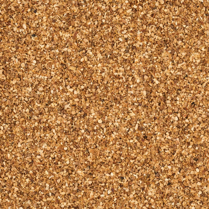 A textured surface of cork material.