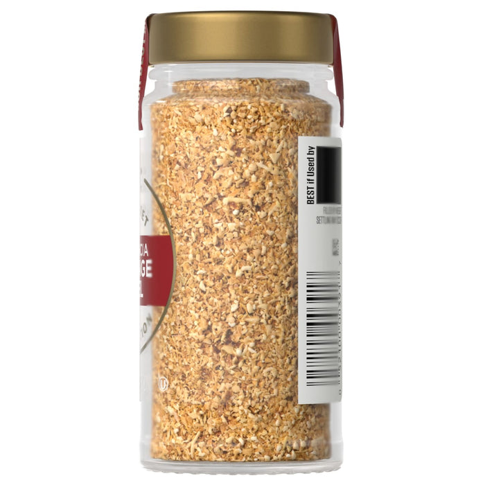 A jar of McCormick Minced Onion is shown, likely used for cooking and flavoring.
