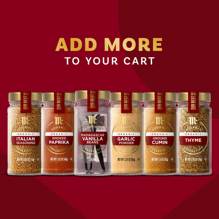 An assortment of Nielsen Massey vanilla and flavor extracts are displayed with the text Add More to Your Cart.
