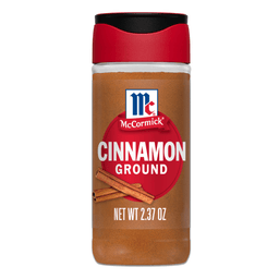 A jar of McCormick Ground Cinnamon.