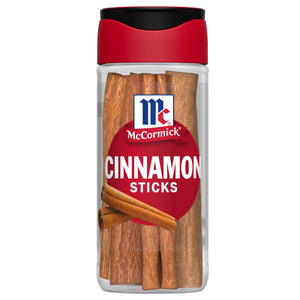 A container of McCormick Cinnamon Sticks.