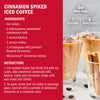 Recipe for Cinnamon Spiked Iced Coffee featuring McCormick Ground Cinnamon and Cinnamon Sticks.