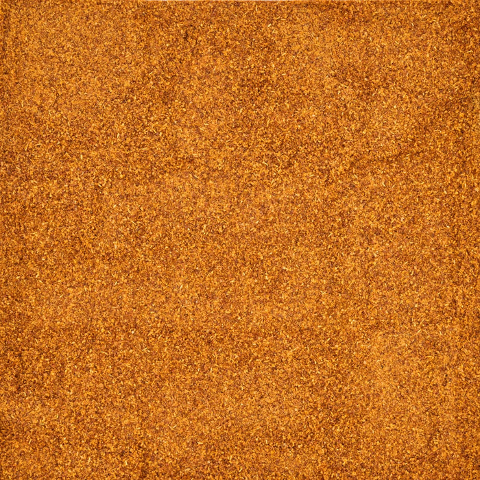 A textured, solid orange background.