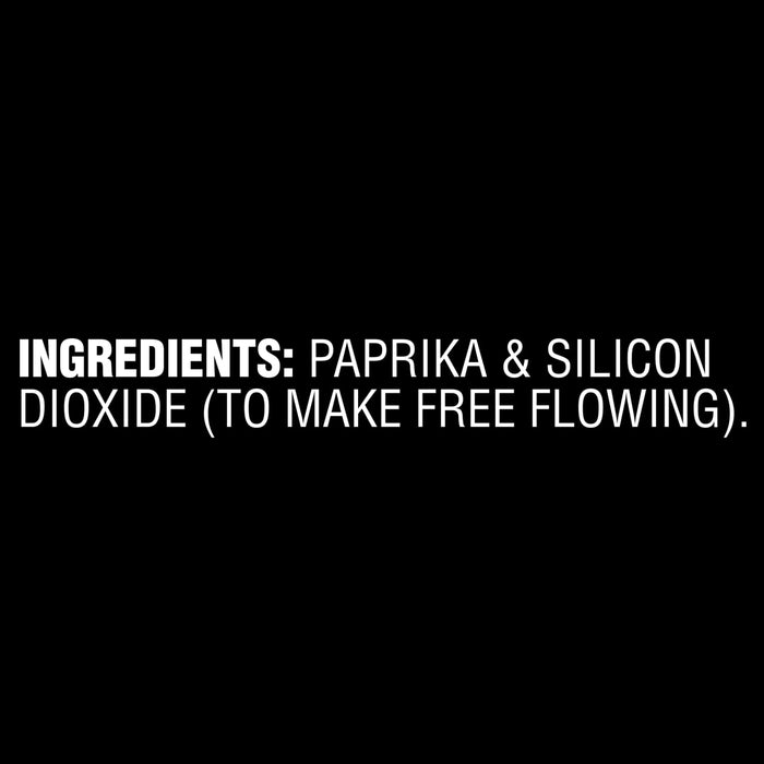 Ingredients: Paprika &amp; Silicon Dioxide (to make free flowing).