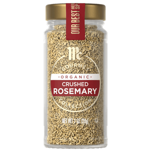 A jar of The Spice Hunter Organic Crushed Rosemary.