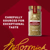 A jar of McCormick Crushed Rosemary is featured with the text Carefully sourced for exceptional taste.