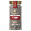 A jar of McCormick Organic Poppy Seed.