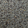 A close-up view of a dense collection of poppy seeds.