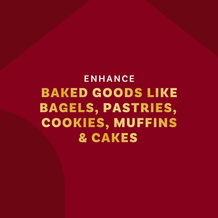 This image highlights how the product enhances baked goods like bagels, pastries, cookies, muffins, and cakes.