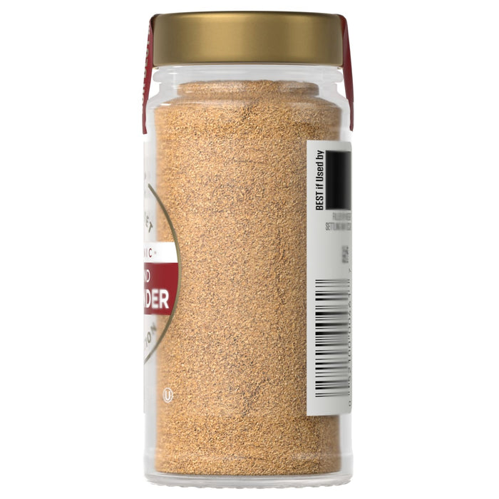 A jar of McCormick Garlic Powder is shown.