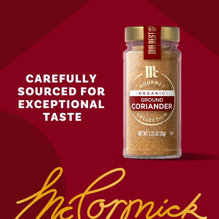 McCormick Ground Coriander is carefully sourced for exceptional taste.