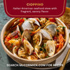 A bowl of McCormick's cioppino, an Italian American seafood stew with a fragrant, savory flavor.