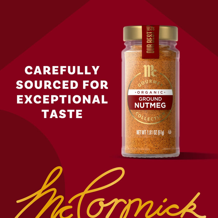 McCormick Ground Nutmeg is carefully sourced for exceptional taste.