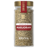 A jar of McCormick Organic Marjoram.