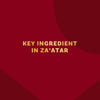 The image highlights that a key ingredient in Za'atar is being discussed.