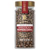 A jar of McCormick Organic Whole Black Peppercorns.
