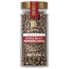 A jar of McCormick Organic Whole Black Peppercorns.