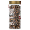 A jar of McCormick Organic Whole Black Peppercorns is shown, highlighting the product's organic certification and the peppercorns inside.