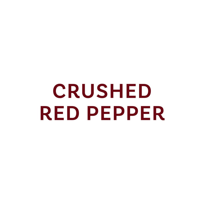 Text reads Crushed Red Pepper.