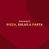 Enhance pizza, salad and pasta, as shown in the image.