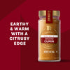McCormick Gourmet Organic Ground Cumin is described as earthy and warm with a citrusy edge.