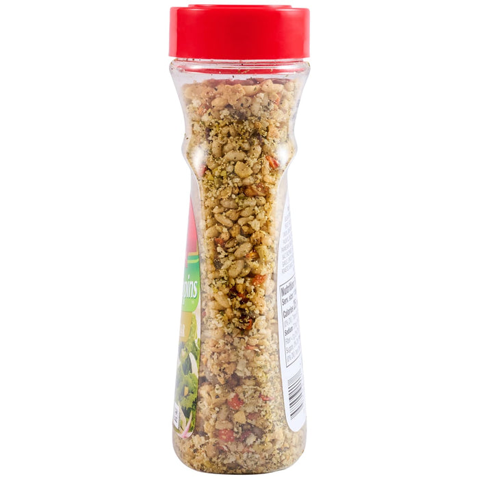 A bottle of Club House Salad Toppins.