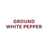 Text displays Ground White Pepper.