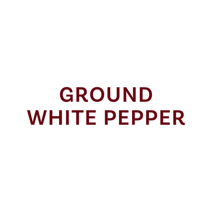 Text displays Ground White Pepper.