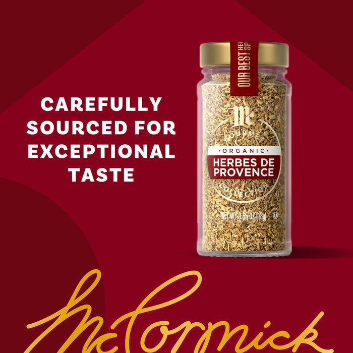 McCormick Herbes de Provence is carefully sourced for exceptional taste.