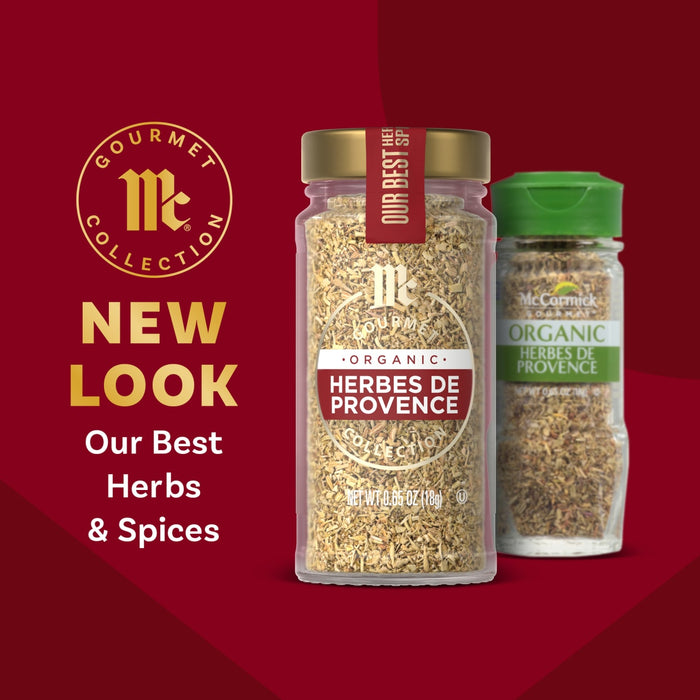 McCormick Gourmet Collection presents a new look for their best herbs and spices.